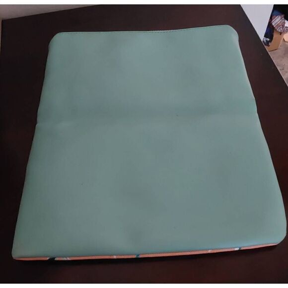 NEW~Rachel Pally Leather Trimmed Floral Foldover Clutch Purse - Picture 2 of 3